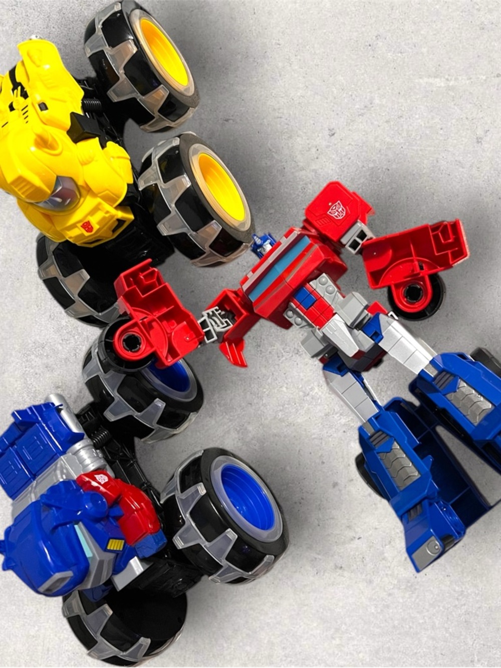 Transformers Trucks and Figure